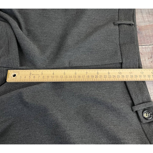 Talbots Trousers Women's Size 14 Straight Leg Pants Viscose Classic Career Gray - Picture 12 of 12